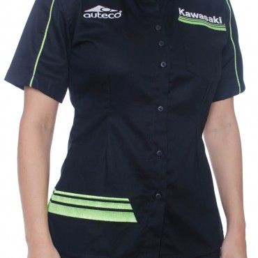 Blusa tipo nascar kawasaki