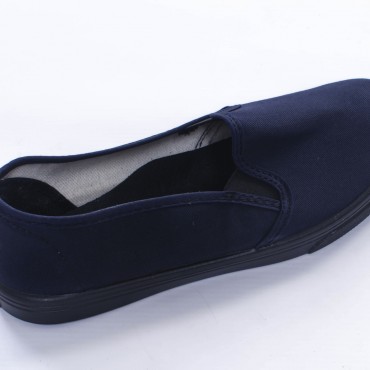Mocasin dama lona Azul